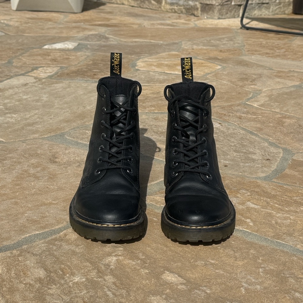 Dr. Martens Luana Black Lace-Up Boots - Picture 3 of 7